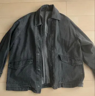 다크 그레이 데님 셔츠