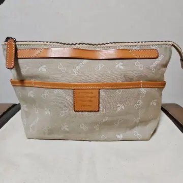 겐텐 베이지 안경 디자인 파우치