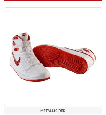 나이키 에어 조던 미니어처 컬렉션 메탈릭 레드