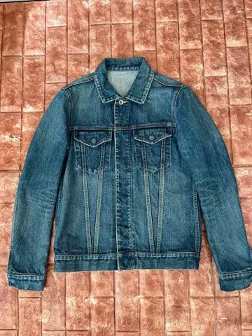 ATTACHMENT 데님 자켓 사이즈 2 셀비치 일본제