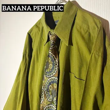 [ 하나뿐인 ] 넥타이 셔츠 올리브 그린 넥타이 ( 실크 페이즐리 ) M