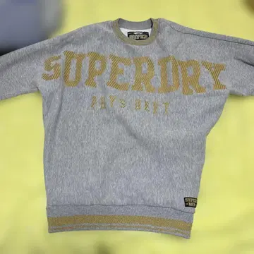 SUPERDRY 그레이 크루넥 스웨터