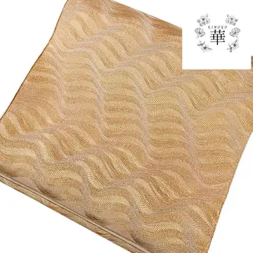 하나 후쿠로 오비 레이스풍 변화 줄무늬 핑크 골드