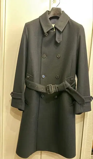 MACKINTOSH 남성용 울 트렌치코트 다크 네이비 34 매킨토시