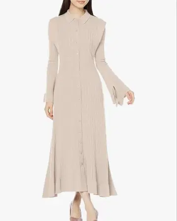 디자인 리브 니트 원피스