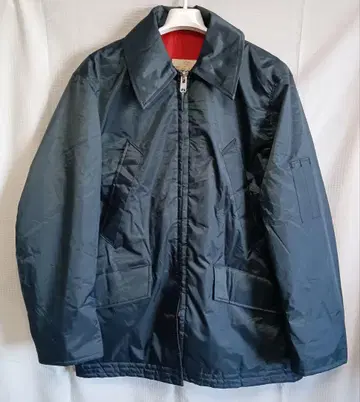 골든 플리스 나일론 코트 네이비