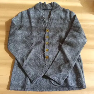 팔라스 팰리스 울 100% 헤링본 긴팔 셔츠