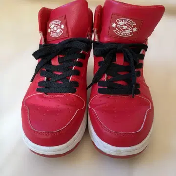 DC 하이컷 스니커즈 레드