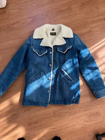Wrangler 보아 옷깃 데님 자켓 M