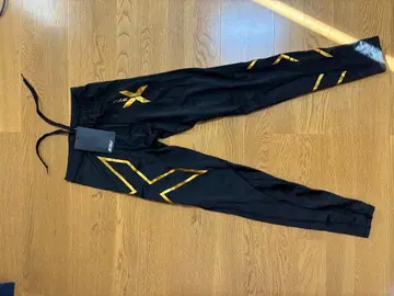 2XU 남성용 롱 팬츠 골드 M 블랙/골드