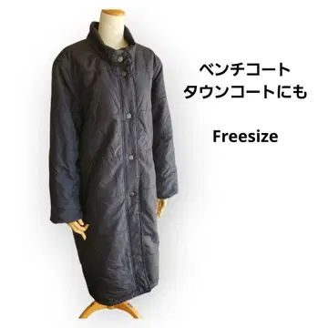 [ VIANTE ] 충전솜 롱 코트 벤치 코트 스탠드 카라 여성용