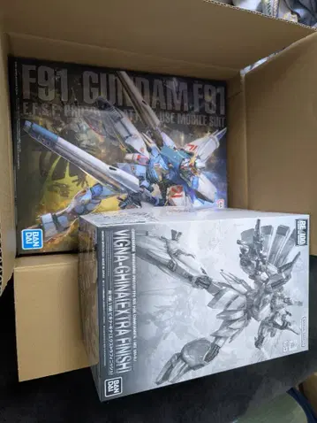 F91 건담 & VIGNA-GHINA 프라모델 세트
