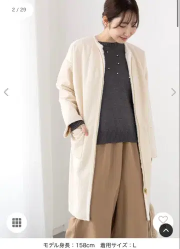 택 포함 새상품 T chichi 테치치 리버서블 페이크 무스탕 코트