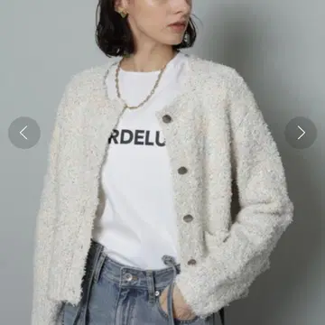 CADUNE 스팬 플래그 가디건 자켓