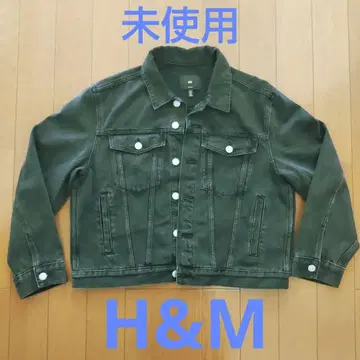 H&M 루즈핏 데님 자켓 M 블랙