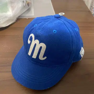 미쉐린 파란색 m 자수 캡