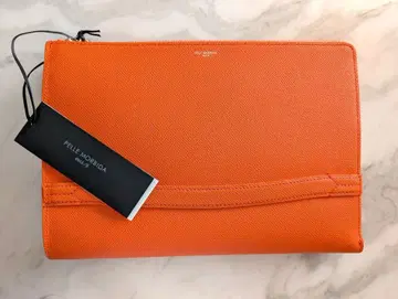 Pelle Morbida 오렌지 클러치백