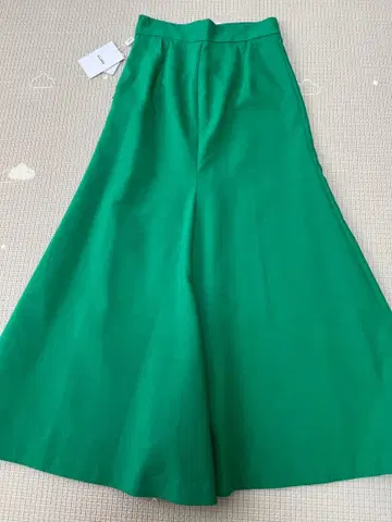 그린 컬러 롱 스커트 사이즈 0