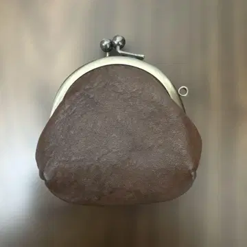 츠치야 가방 톤 오일 누메 미니 가마구치 브라운