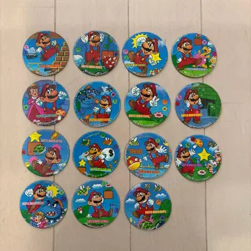 슈퍼 마리오 브라더스 딱지 (15장) 당시 물건 쇼와 레트로