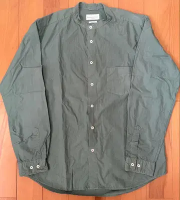 MANUAL ALPHABET 루즈핏 셔츠 (2) 라이트 모스그린