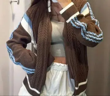 adidas 케이블 니트 집업 가디건 일본 미입고! 초인기