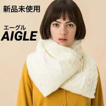 [ 미사용 새상품 ] AIGLE 에이글 넥워머 화이트 머플러