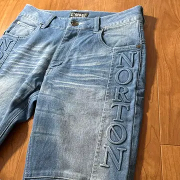 Norton 노튼 입체 로고 데님 청바지 L 사이즈