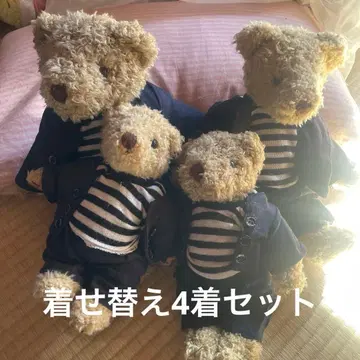 테디베어 옷 갈아입기 세트 봉제 인형