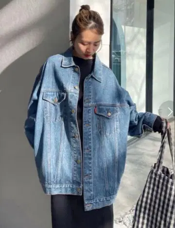 ungrid 빅 실루엣 데님 자켓