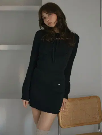 ANDMARY 엠마 리본 세트업 안드마리