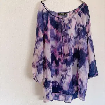 a.n.a [ L ] 5부 소매 튜닉 보라색 계열