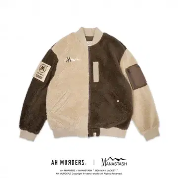 AH MURDERS x MANASTASH BOA MA-1 JACKET