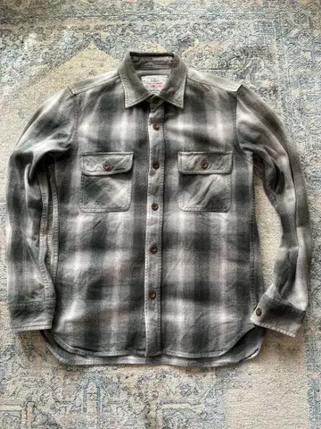 [ 구제 의류 ] AVIREX 플란넬 체크 셔츠 S 헤비 플란넬 셔츠