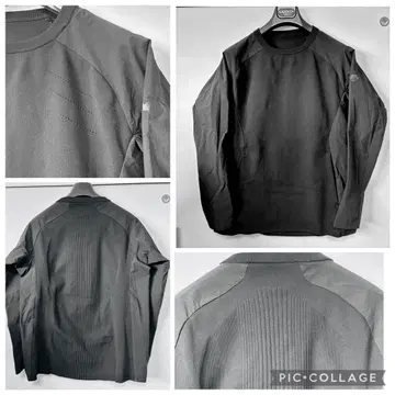 [ DESCENTE ] 나일론 & 니트 하이브리드 티셔츠