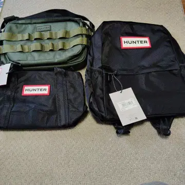 [ 새상품 미사용 택 포함 ] HUNTER 백팩 1개, 숄더백 2개 세트