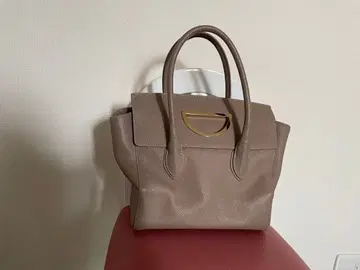 베이지 가죽풍 핸드백