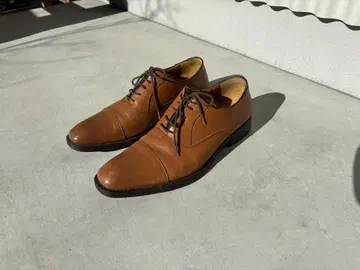 [잔카를로 모렐리아] 브라운 가죽 드레스 슈즈 스트레이트 팁