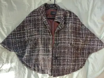 JACOB 트위드풍 케이프/판초 (아우터)