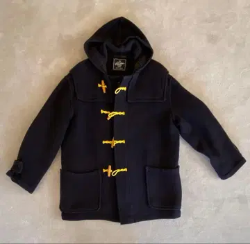 [글로버올] 더플 코트 롱 네이비 M 울 혼방 영국제 후드