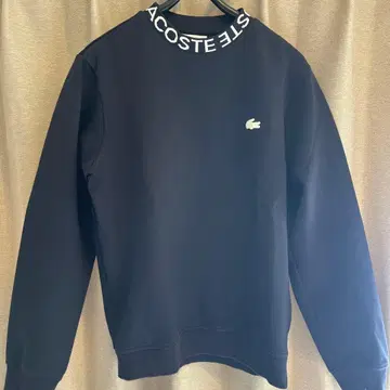 LACOSTE 블랙 맨투맨 US S