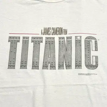 90s TITANIC 영화 T셔츠 XL 타이타닉 무비 movie