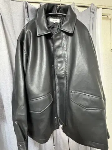 MONO-MART 블랙 가죽 자켓