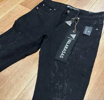 VALABASAS 블랙 플레어 데님 택 포함 32