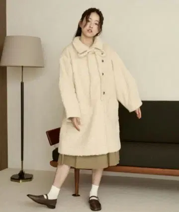 moi tytto 샤기 메디 기장 코트