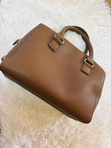 브라운 가죽풍 숄더백