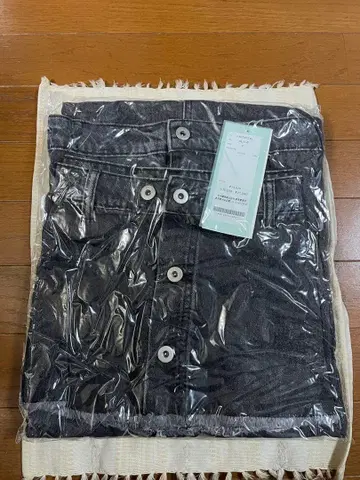 PRIVEVE 2 피스 사이드 오픈 데님 스커트