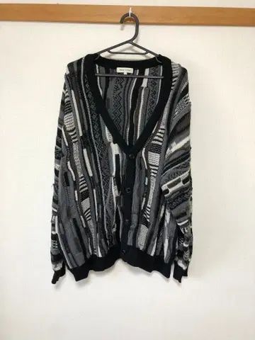 FREAK'S STORE 기하학 패턴 가디건 L 사이즈