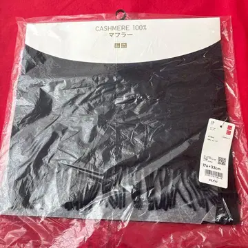 새상품 UNIQLO 캐시미어 100% 머플러 네이비