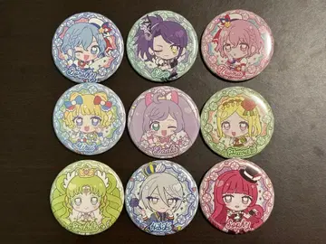 프리파라 캐릭터 캔뱃지 9개 세트